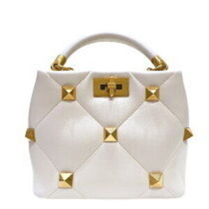 Valentino Roman Stud Handbag Leather